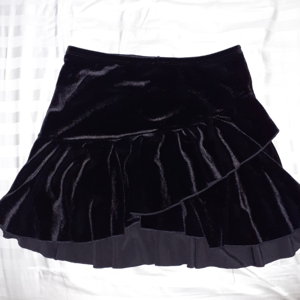 Black Velvet Skort